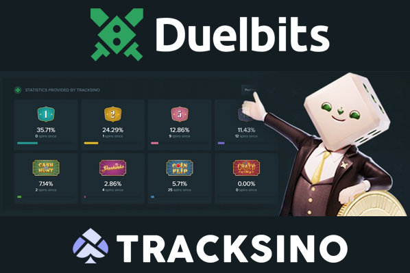 Duelbits integrates Tracksino Statistics